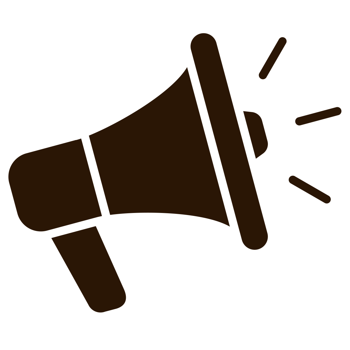 An image of a megaphone indicating News, publications, events and resources