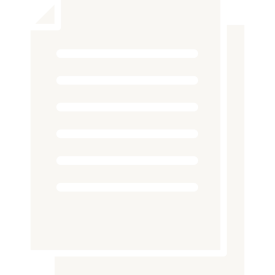 Icon of pieces of paper with writing indicating publications, research and resources